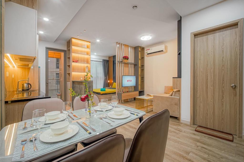 Lusso Suites - D1Mension & Zenity Residence, Sg'S Heart 胡志明市 外观 照片